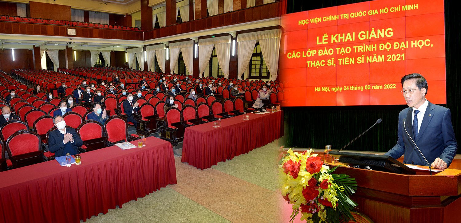 Ho Chi Minh National Academy of Politics holds the Opening Ceremony of Classes for Undergraduate, Master's and Doctoral Degrees in 2021